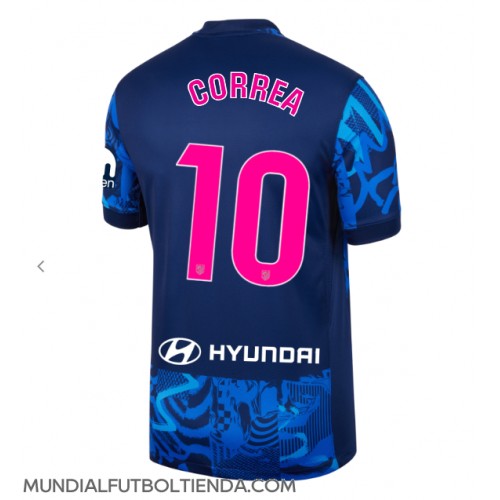 Camiseta Atletico Madrid Angel Correa #10 Tercera Equipación Replica 2024-25 mangas cortas